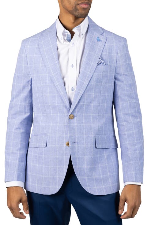 Mélange Yarn Dyed Windowpane Sport Coat
