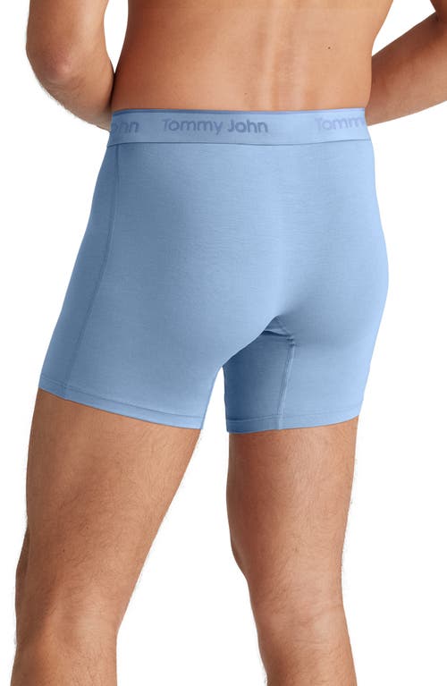 Tommy John Assorted 3-pack Second Skin 4-inch Stretch Modal Boxer Briefs In Blue