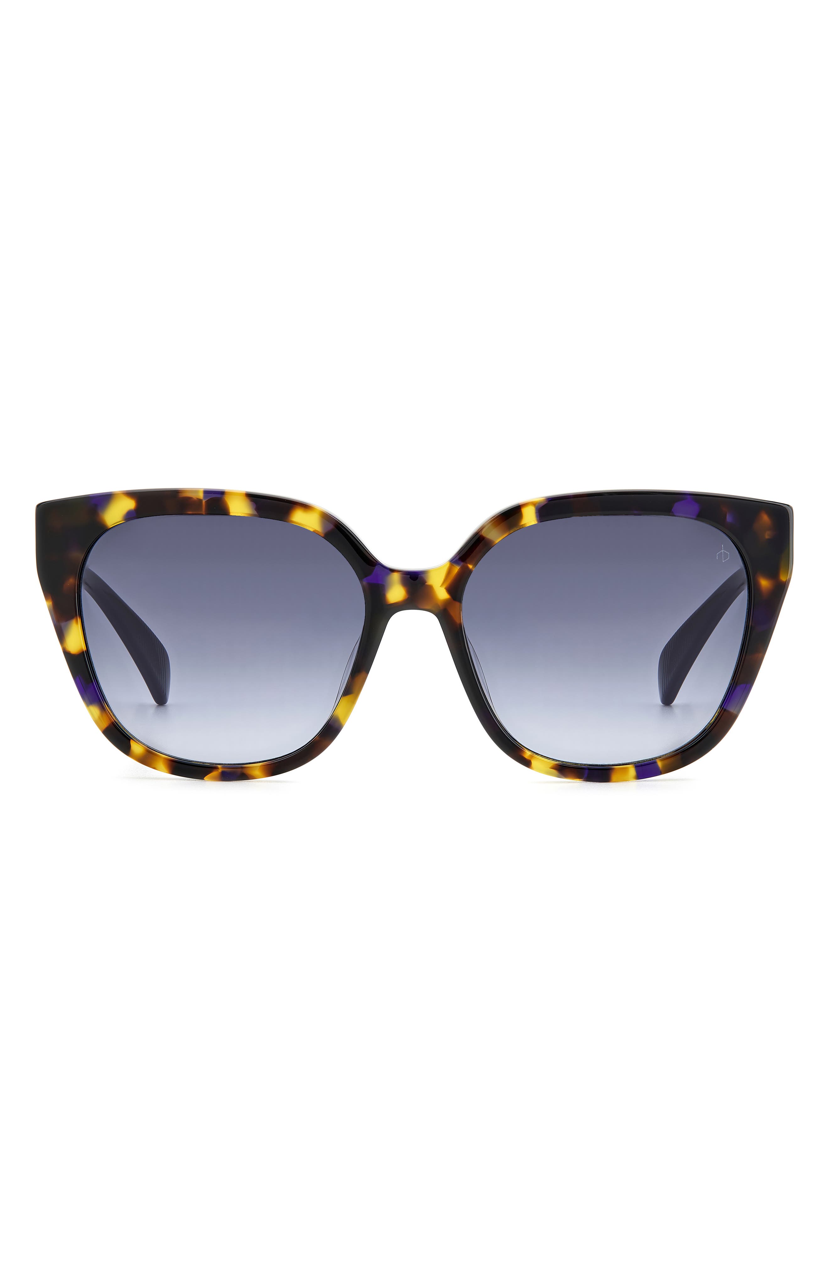 rag & bone 56mm Gradient Polarized Square Sunglasses