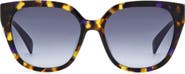 rag & bone 56mm Gradient Polarized Square Sunglasses