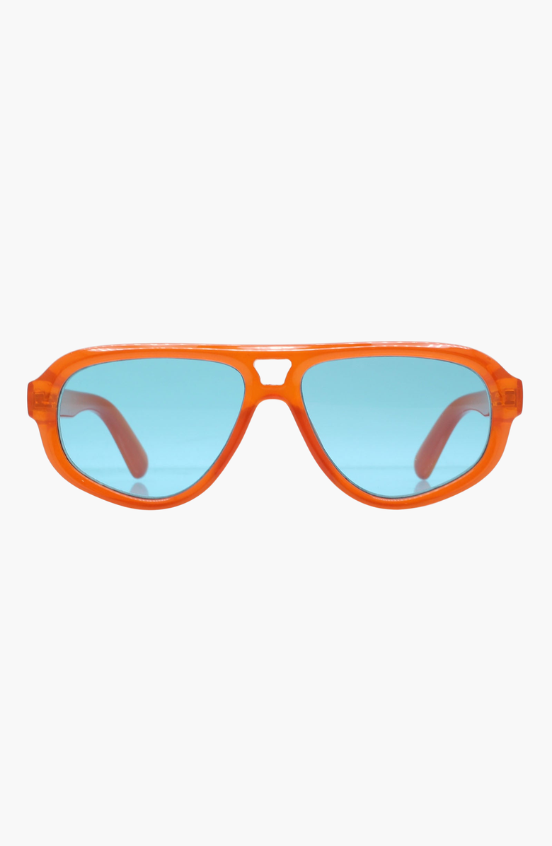 Reality Eyewear Ryder Sunglasses, Main, color, Ochre