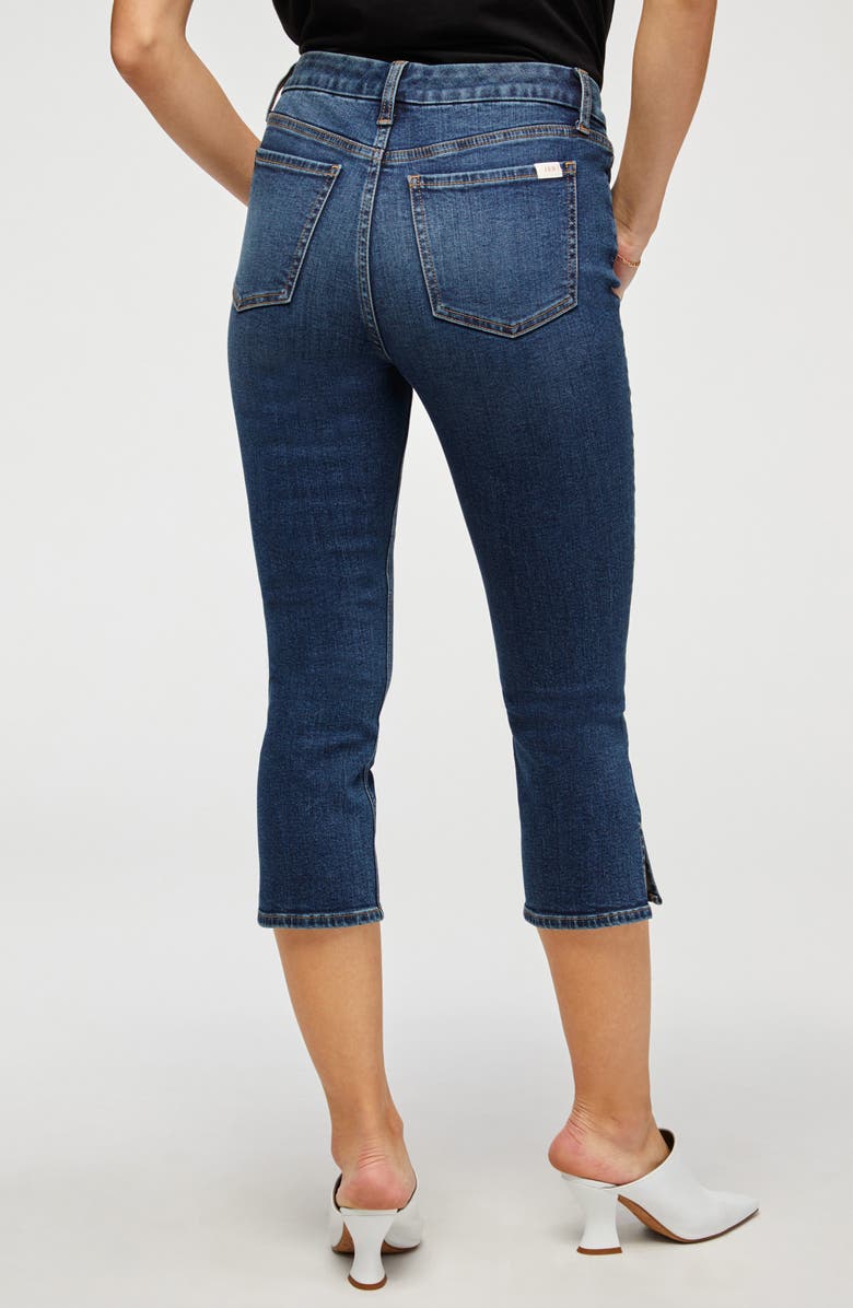 JEN7 by 7 For All Mankind Split Hem Capri Jeans, Alternate, color, 