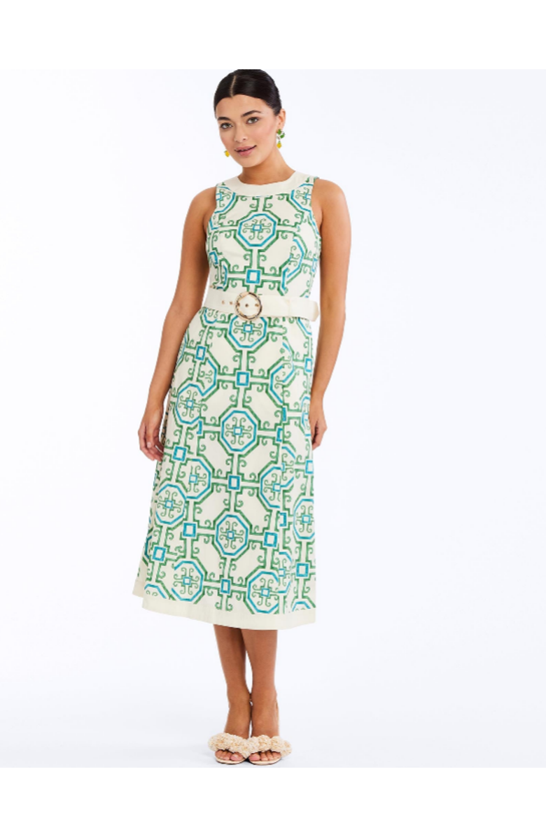 Mestiza New York Louisa Midi Dress, Main, color, Green