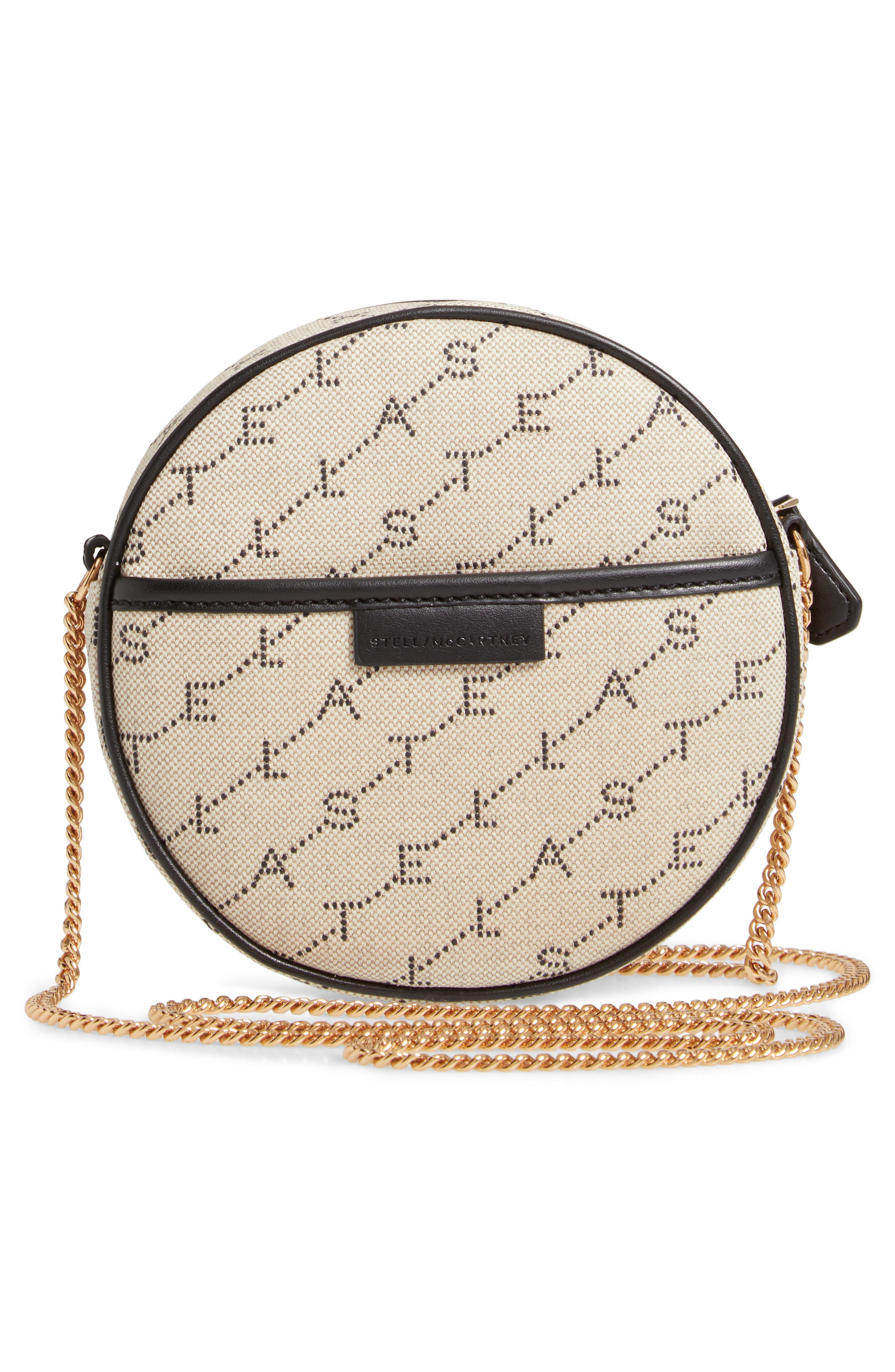 Stella McCartney Mini Monogram Circle Crossbody Bag, Alternate, color, 