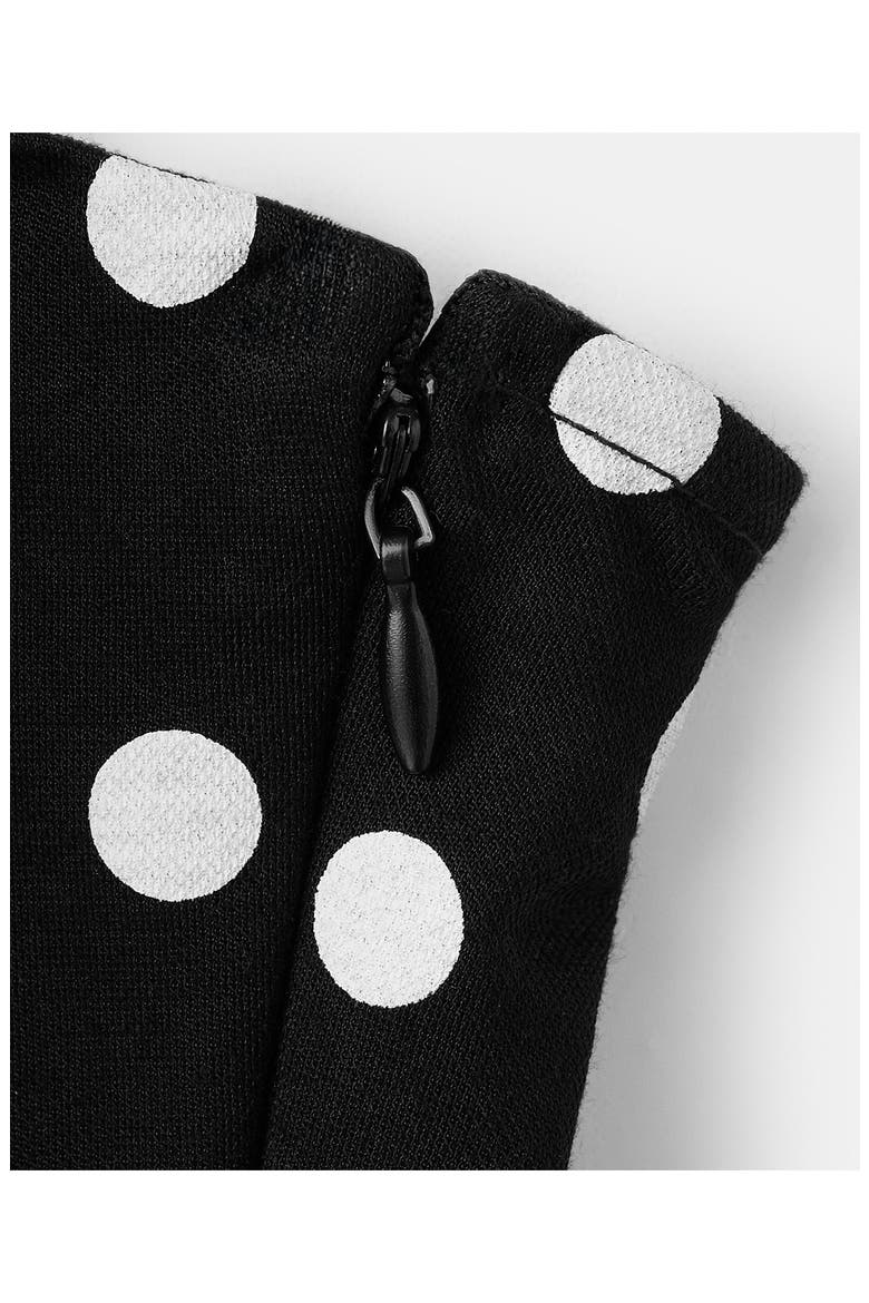 Dot Sleeveless Maxi Dress, Alternate, color, BLACK
