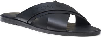 TOM FORD Preston Leather Slide Sandal (Men) | Nordstrom