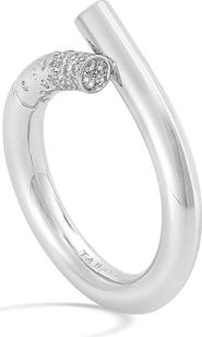TABAYER Oera Knot Diamond Bypass Ring