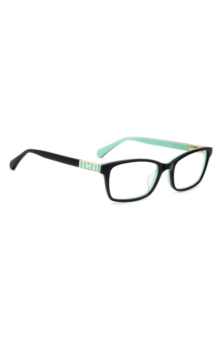 Kate Spade New York jackeline 50mm rectangular reading glasses, Alternate, color, 