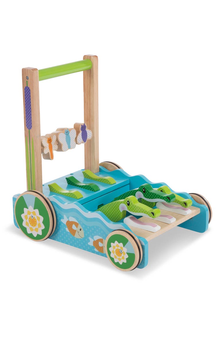 First Play Chomp & Clack Alligator Push Toy, Main, color, 000