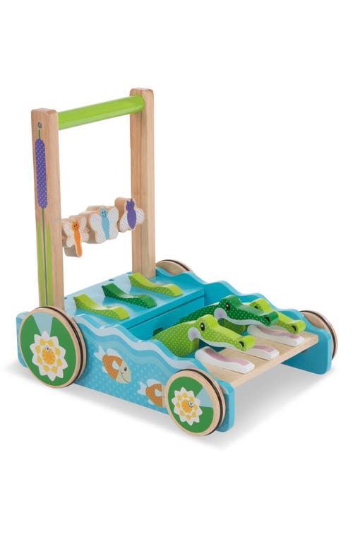 Melissa & Doug First Play Chomp & Clack Alligator Push Toy in Multi 