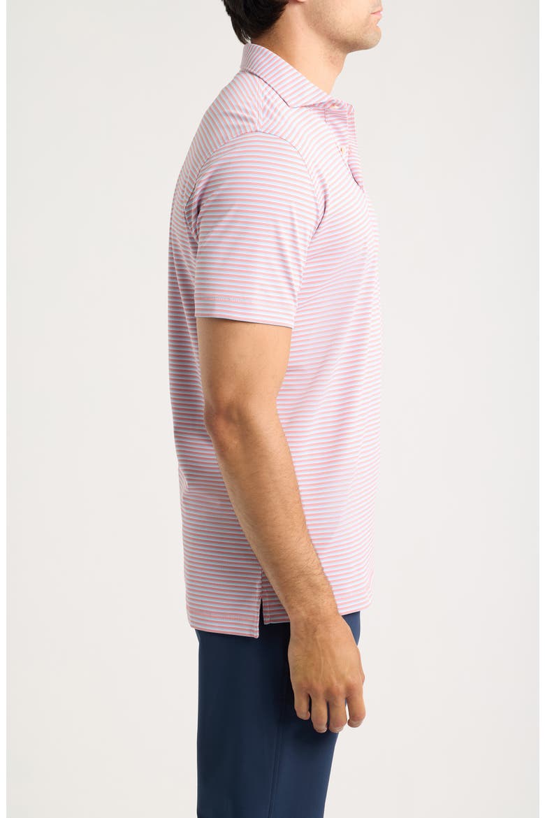 Tempo Stripe Crown Crafted Performance Jersey Golf Polo, Alternate, color, MELROSE PINK