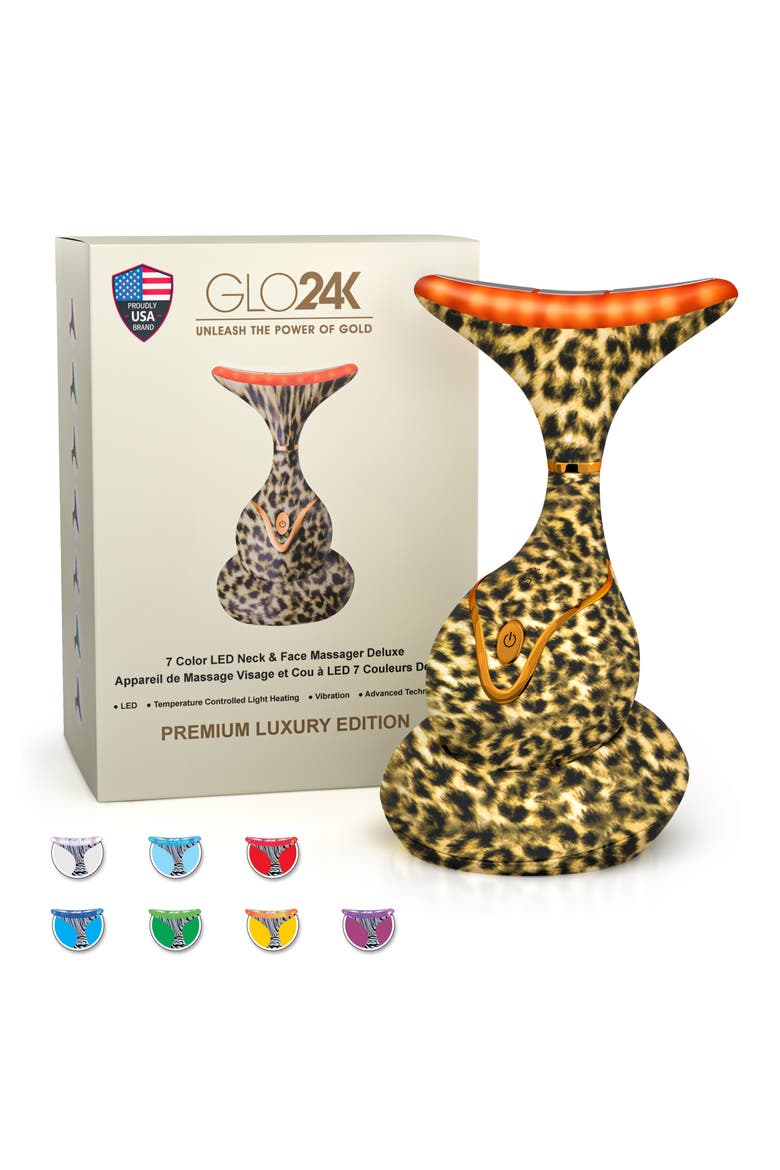 7 Color LED Neck & Face Massager Deluxe, Alternate, color, NA