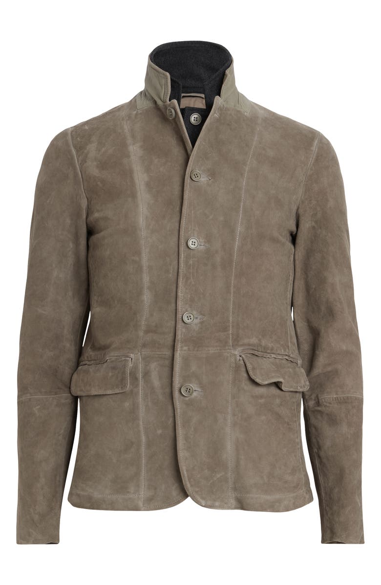 AllSaints Survey Double Layer Leather Blazer, Alternate, color, 