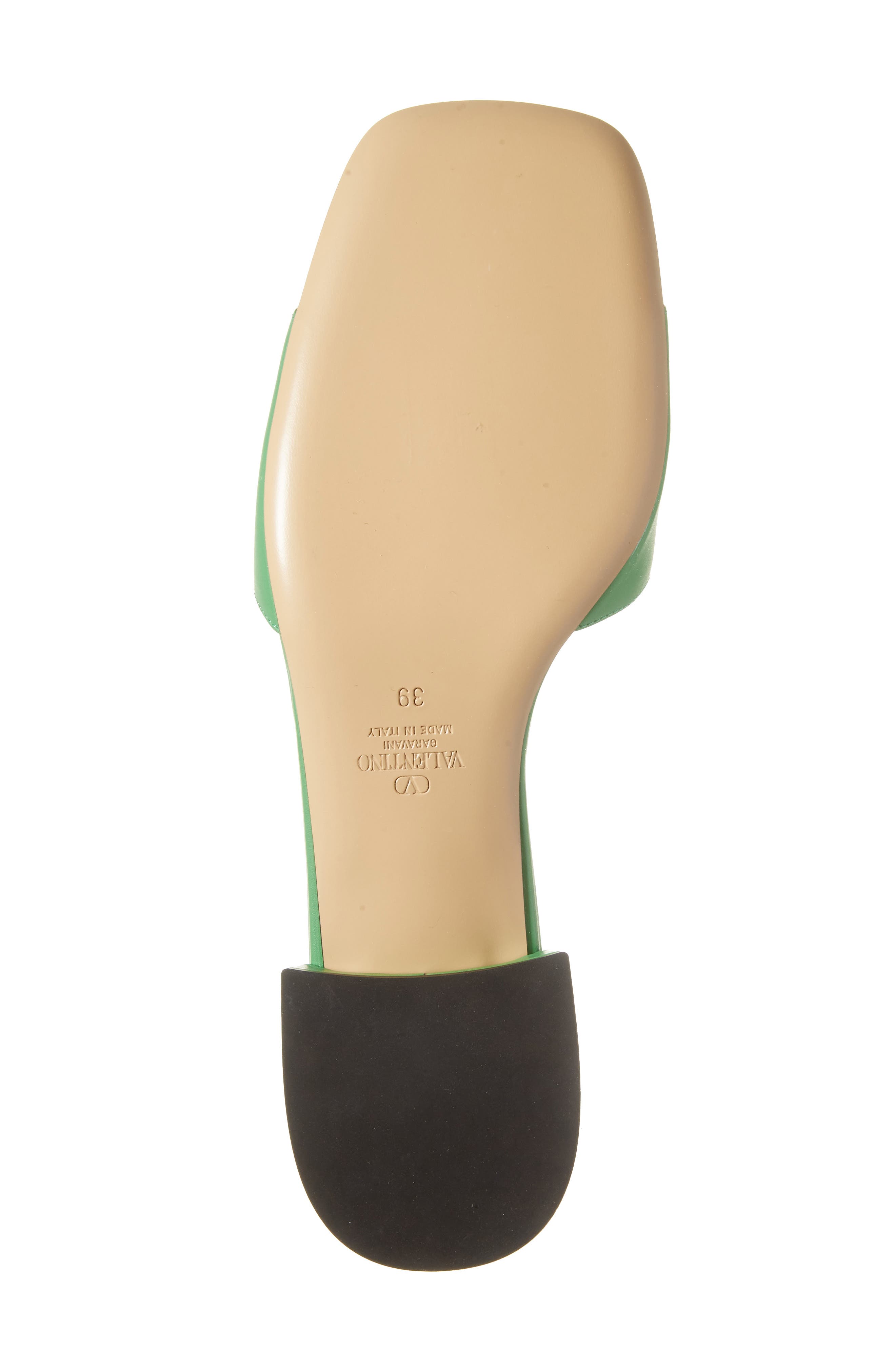 Valentino Garavani VLOGO Slide Sandal, Alternate, color, Green