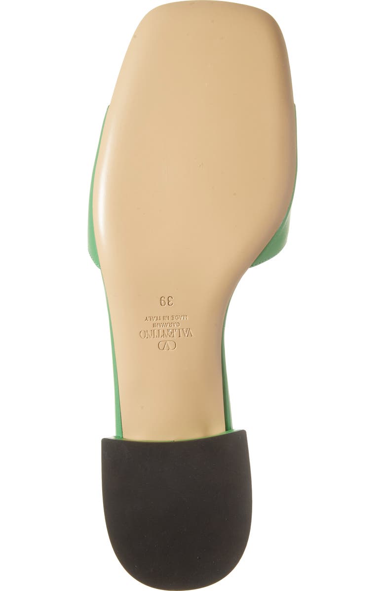 Valentino Garavani VLOGO Slide Sandal, Alternate, color, Green