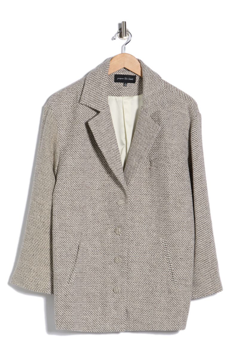 JACQUIE THE LABEL Gordes Oversize Tweed Blazer, Alternate, color, Walnut