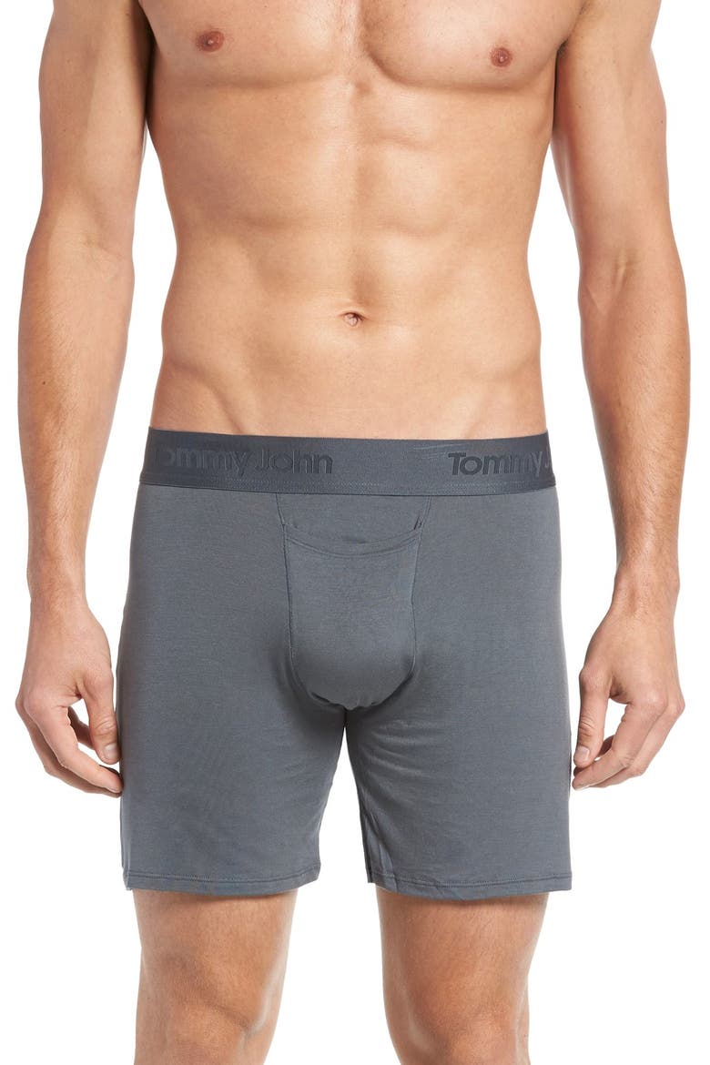 'Second Skin' Boxers, Main, color, TURBULENCE GREY