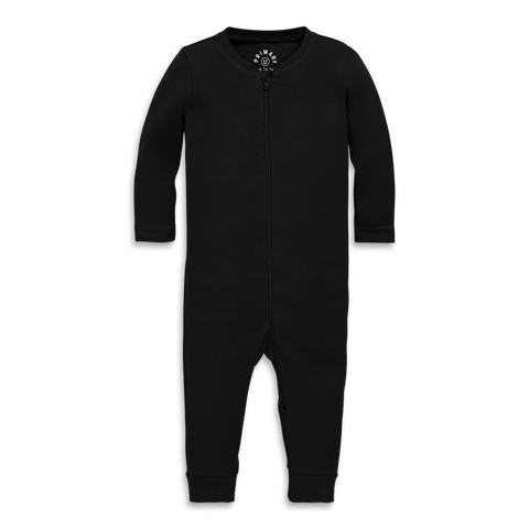 Baby Organic Zip Romper In Solids