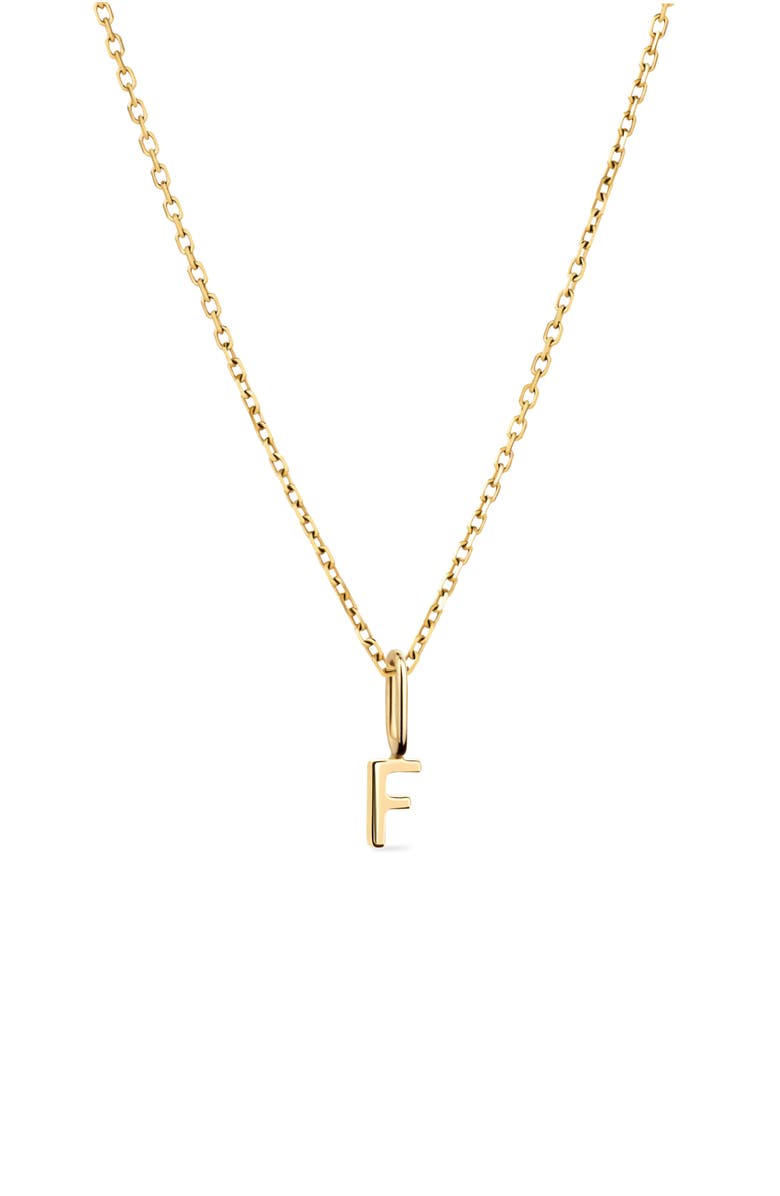 Ana Luisa Gold Charm Letter Bracelet, Main, color, F