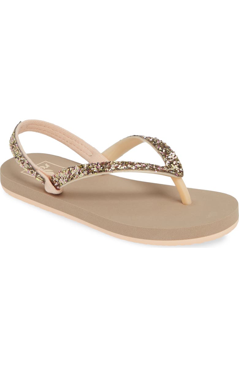 Reef Little Stargazer Glitter Sandal, Main, color,