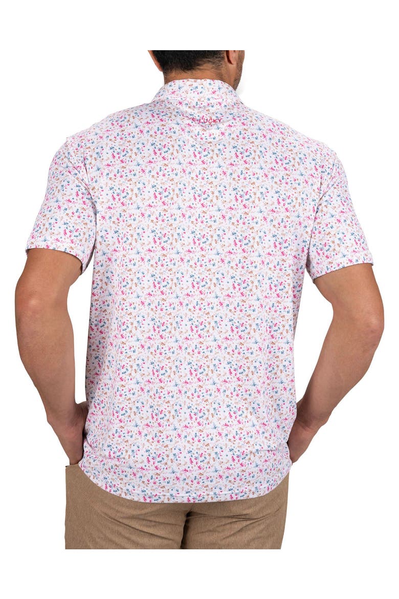 Raspberry Smash Polo, Alternate, color, White Multi