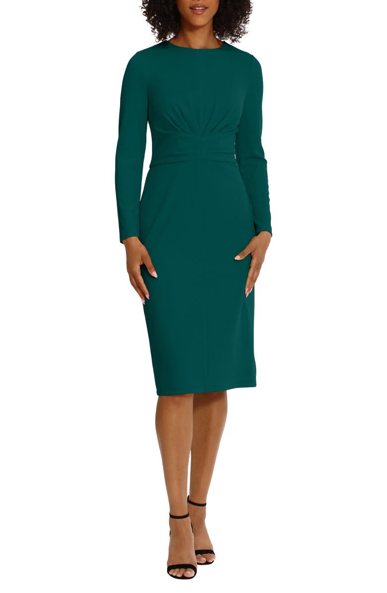 Maggy London Long Sleeve Sheath Dress, Main, color,