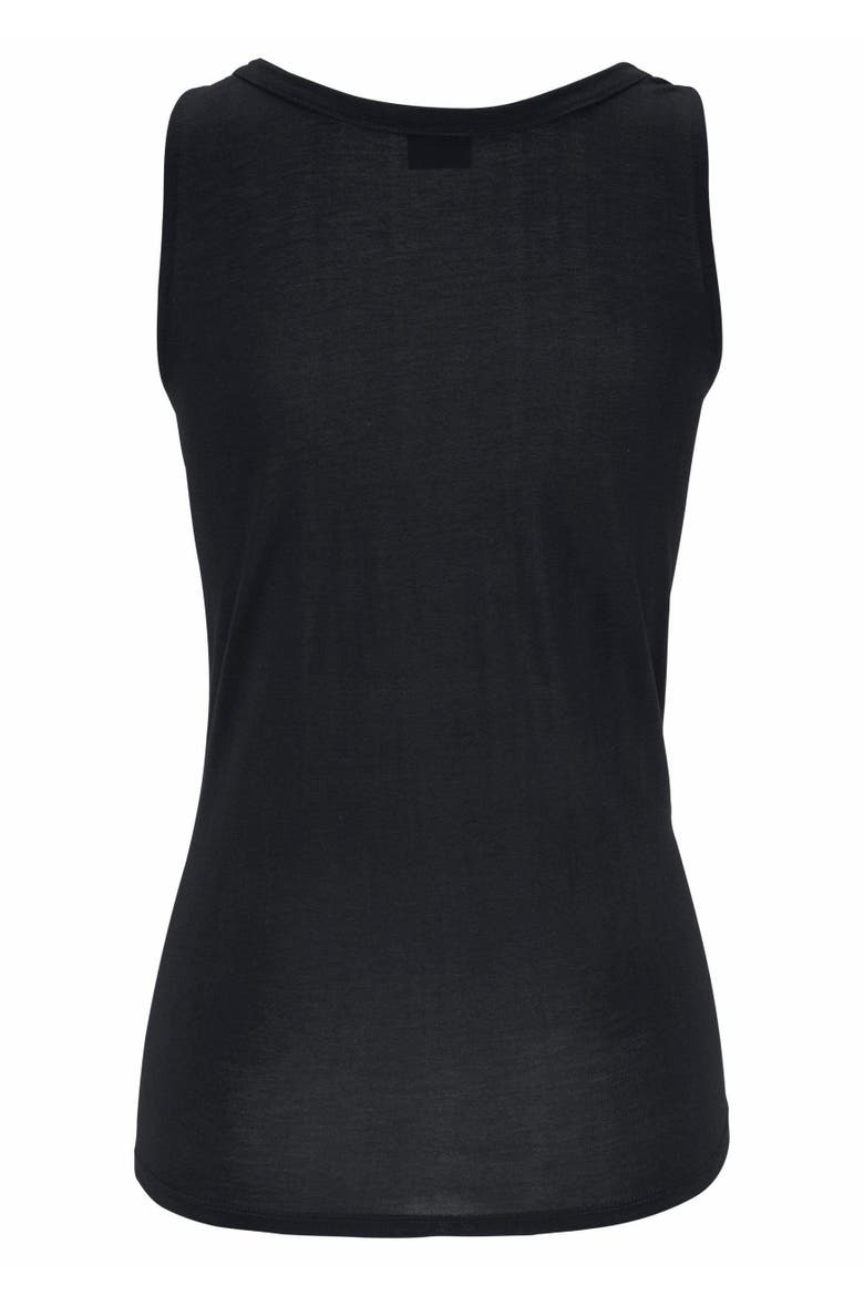 Sleeveless Keyhole Top, Alternate, color, Black