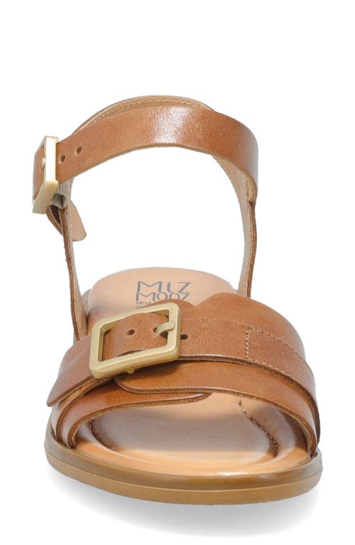 Miz Mooz Symone Ankle Strap Sandal In Brandy