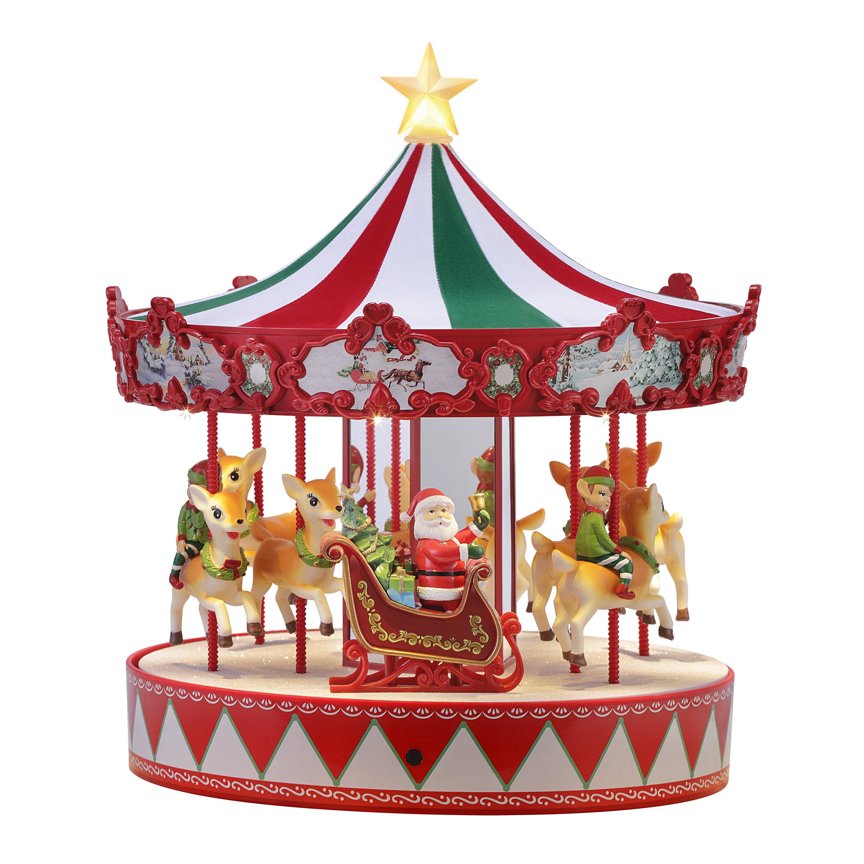 Mr. Christmas 14 in. Animated Vintage Carousel | Nordstrom