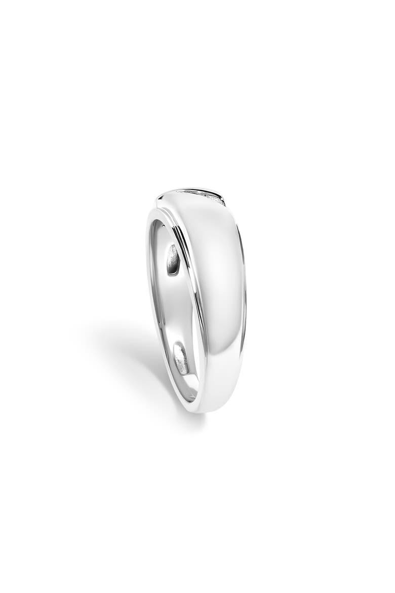 Men's Silver 1/6 Cttw 3 Stone Diamond Band Ring, Alternate, color, White