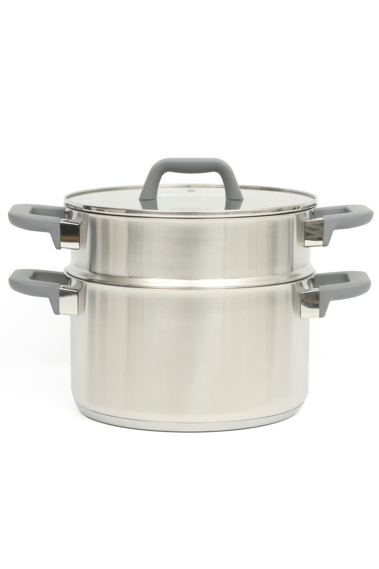 Beauford 9-Piece Stainless Steel Pots and Pans Cookware Set, Alternate, color, Silver