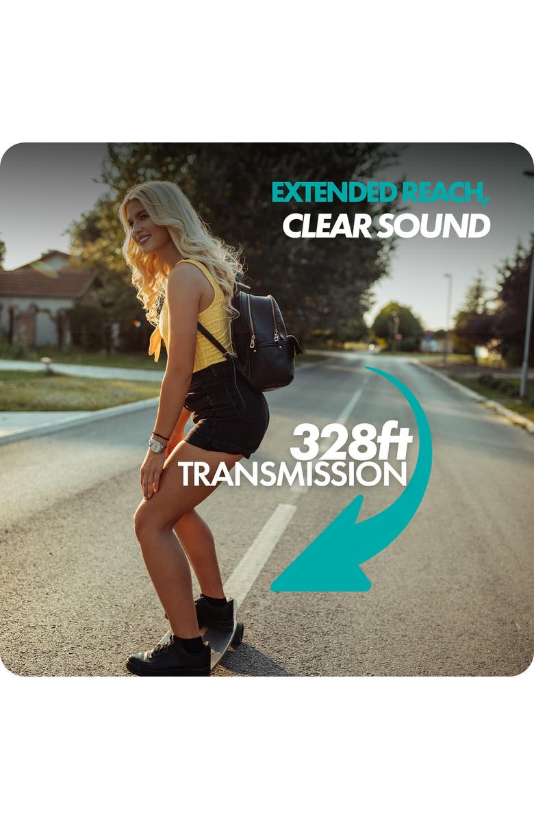 MOVO WMX-2 Wireless Lavalier Microphone System with Charging Case and Interview Mic Handle for Cameras, Alternate, color, Black