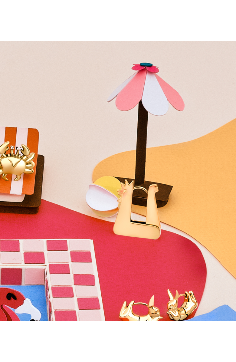 Hey Harper Galo Chicken Earrings, Alternate, color, Gold