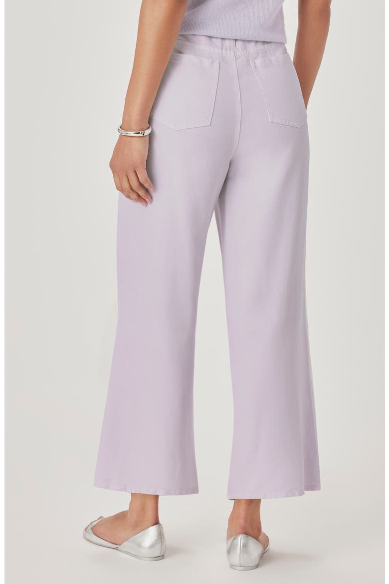 Lounge Wide Leg Crop Jeans, Alternate, color, LAVENDER PURPLE