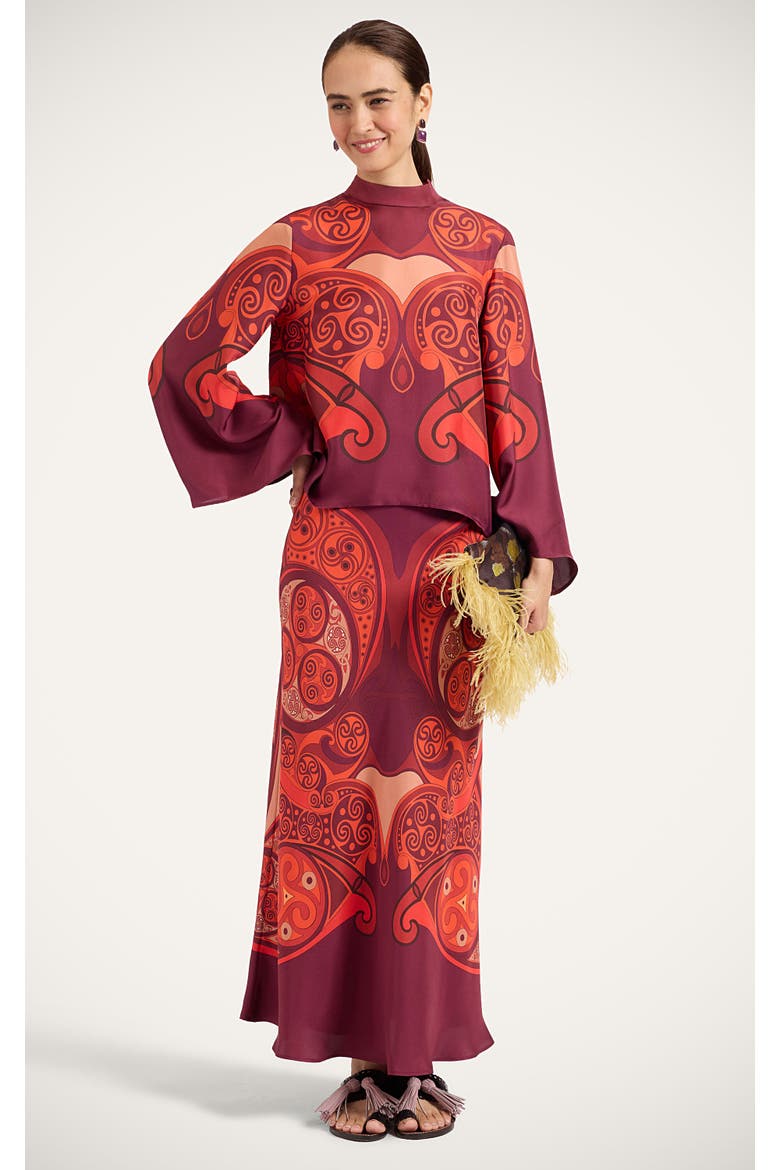 Make An Exit Top, Main, color, Alchemy Placée Dark Red