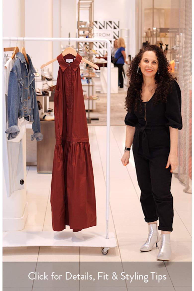 Vera Sleeveless Poplin Maxi Shirtdress video
