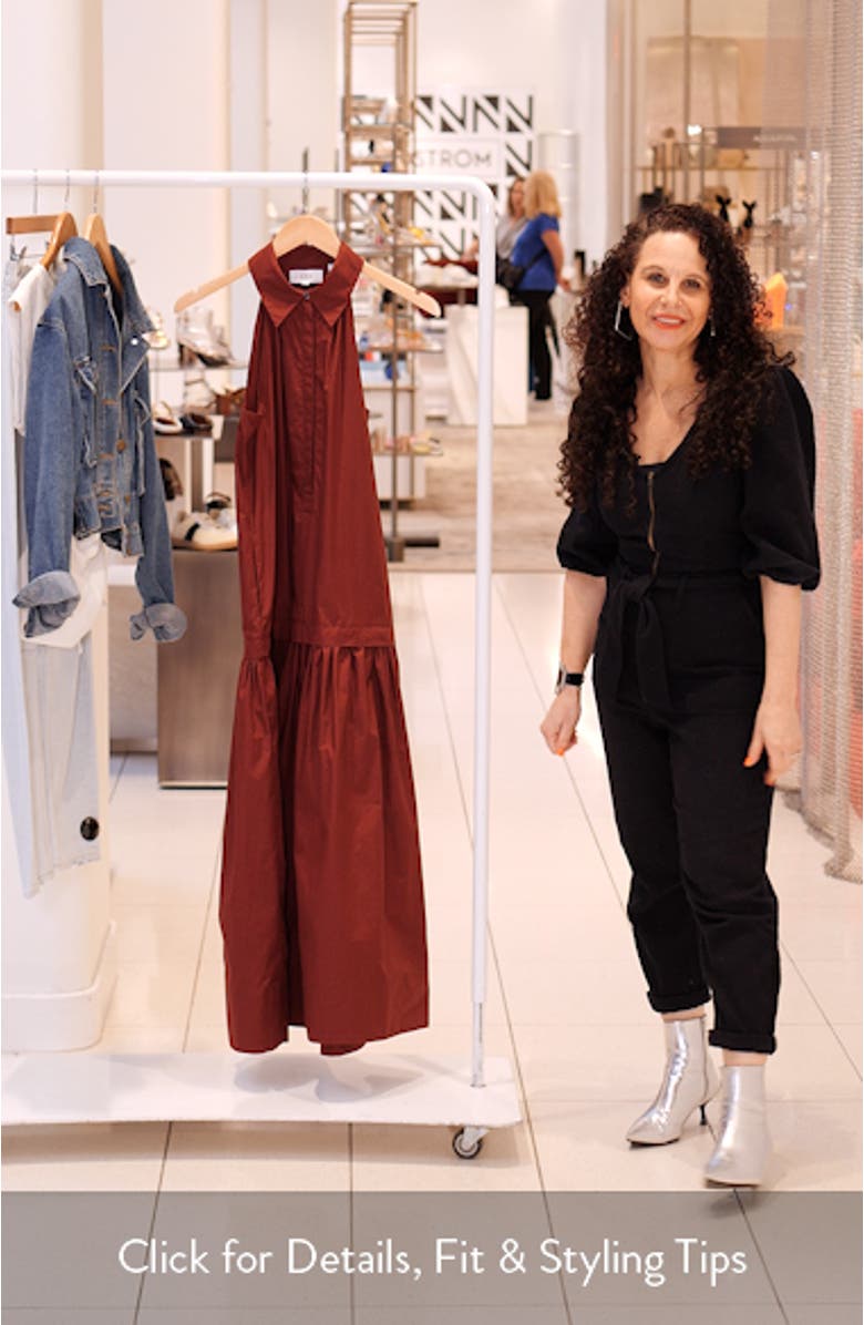 Vera Sleeveless Poplin Maxi Shirtdress, sales video thumbnail