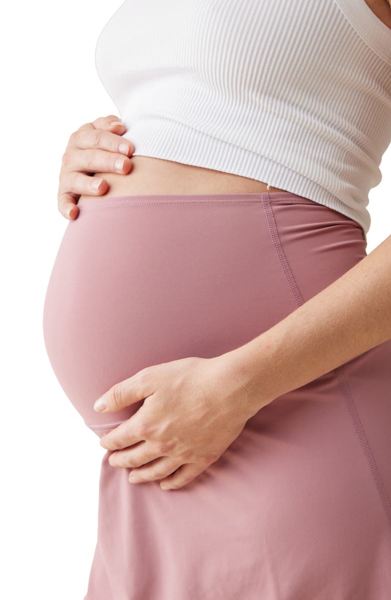 Ingrid & Isabel<sup>®</sup> Set of Two Maternity Skorts, Alternate, color, Black/ Dusty Rose