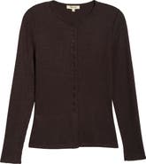 Madewell Waffle Knit Cutaway Crewneck Cardigan