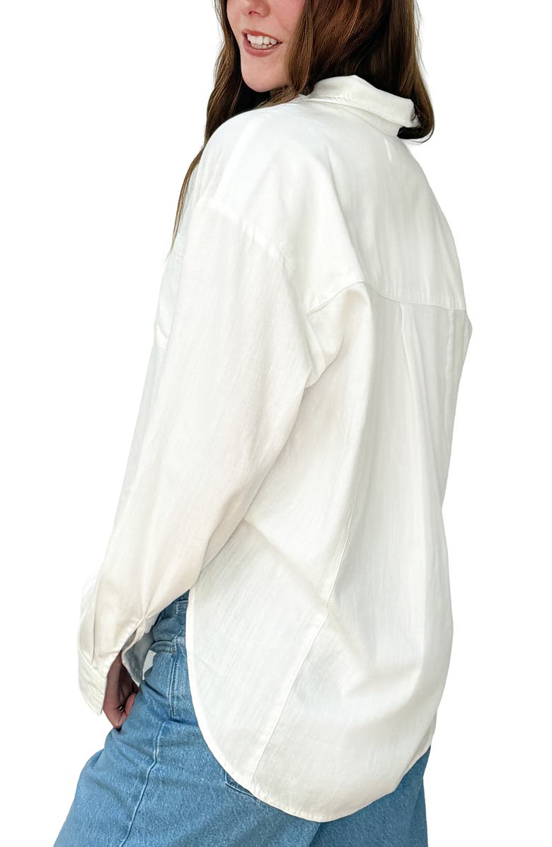 Wash Lab Denim Marlow Relaxed Shirt, Alternate, color, Bright White