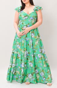 FLYING TOMATO Printed Maxi Dress