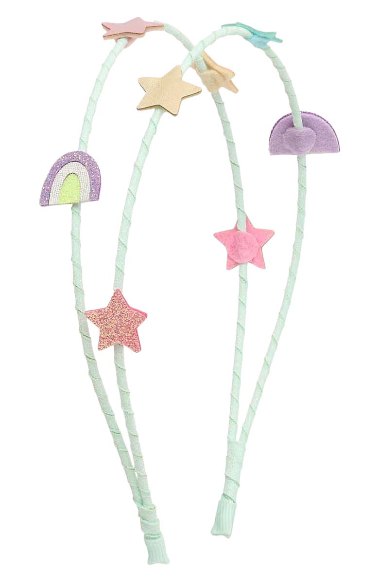 Mimi & Lula Kids' Alice Rainbow & Star Headband, Main, color, Pink