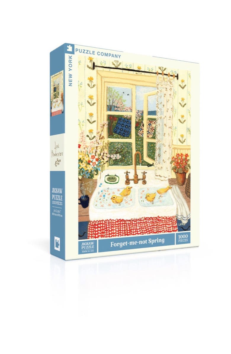 NEW YORK PUZZLE COMPANY Forget-me-not Spring 1000 Piece Puzzle, Alternate, color, NO COLOR