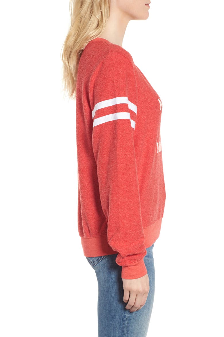 Naughty Nice Whatever Sweatshirt, Alternate, color, RED LINE