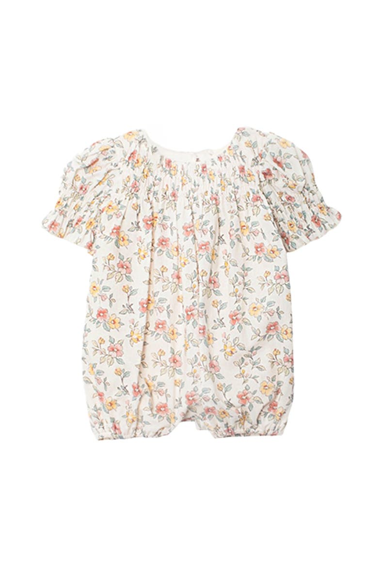 Audrey Flutter Sleeve Romper, Main, color, Ivory