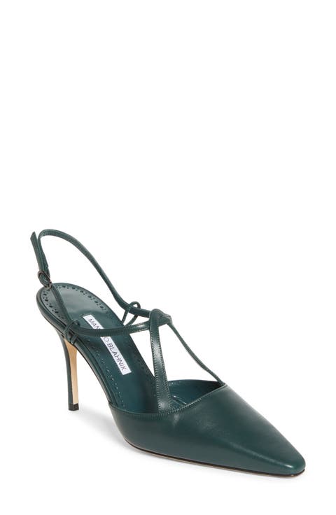 Minia Pointy Toe T-Bar Pump (Women)