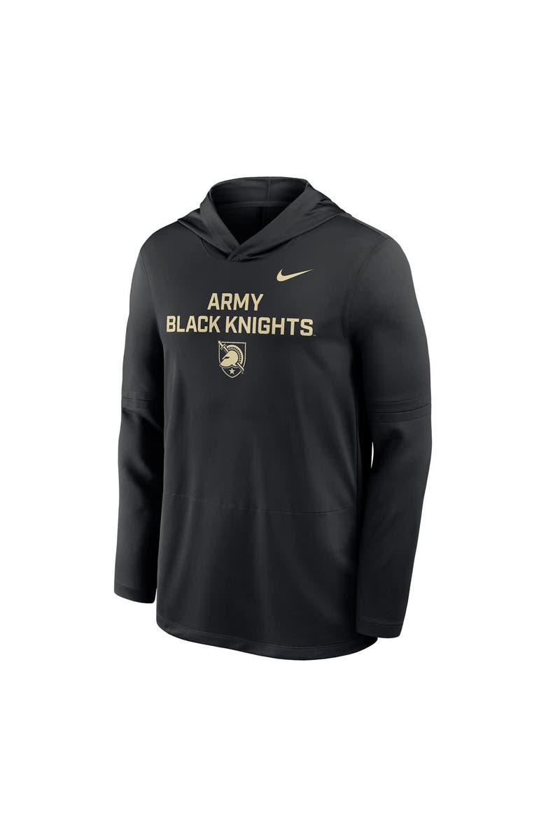 Nike Men's Nike Black Army Black Knights 2025 Sideline Dri-FIT Long Sleeve Hoodie T-Shirt, Alternate, color,