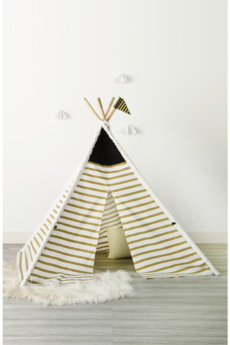 Teepee Play Tent, Main, color, BEIGE