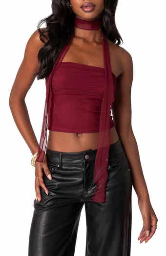 EDIKTED Alyssia Strapless Choker Top | Nordstrom EDIKTED Alyssia Strapless Choker Top | Nordstrom