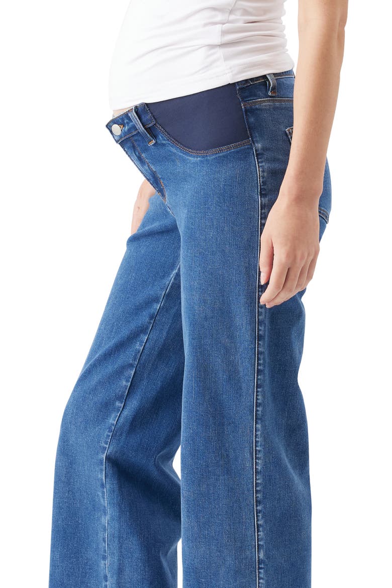 Kyle Wide Leg Under Tummy Maternity Jean, Alternate, color, True Blue